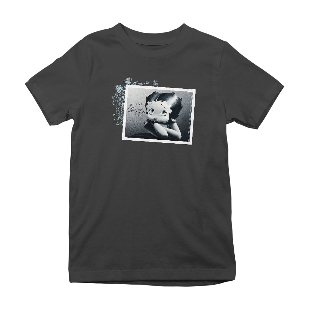 Betty Boop Leaning Portrait Glamour Girl Kids T-Shirt