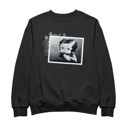 Betty Boop Leaning Portrait Glamour Girl Men's Sweatshirt
