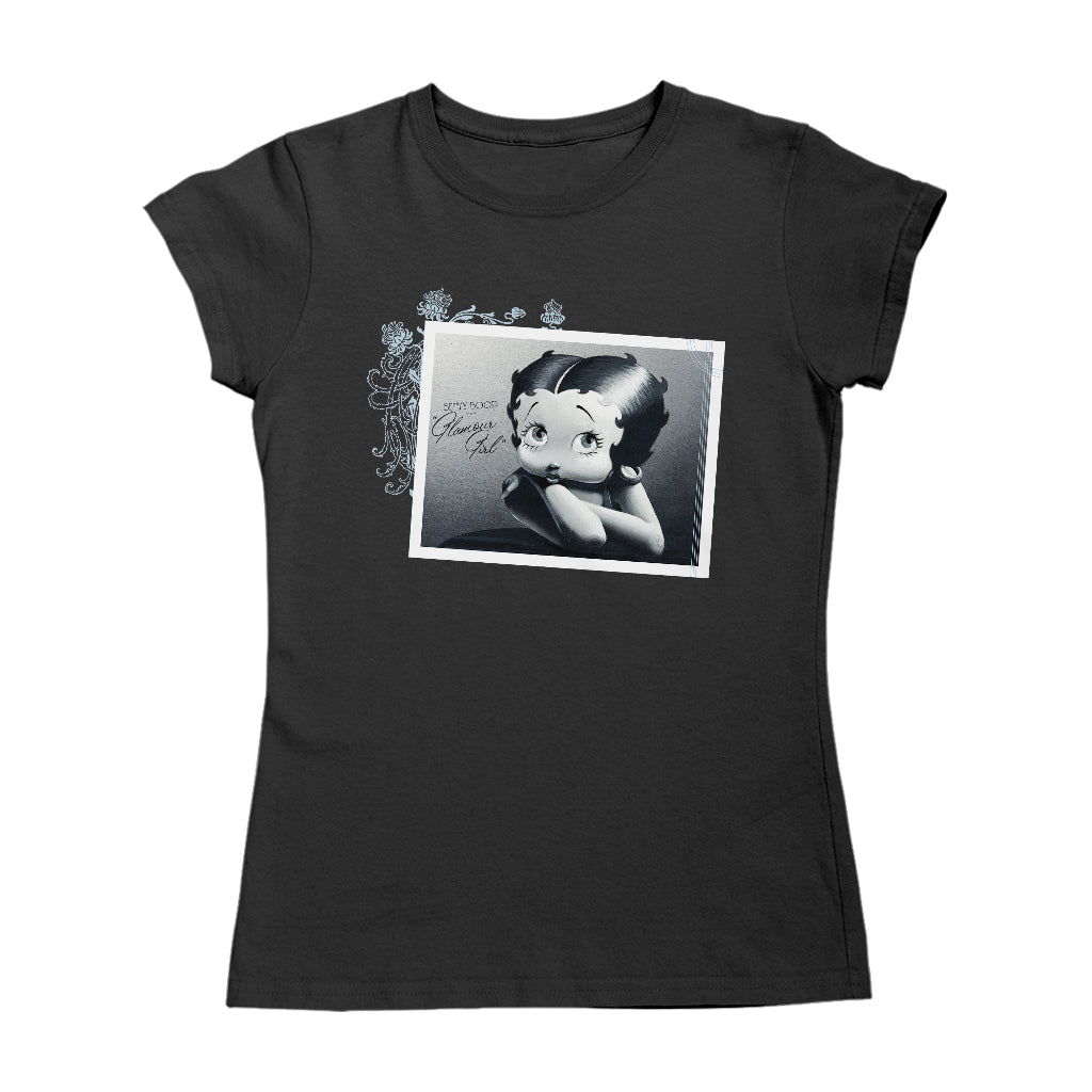 Betty Boop Leaning Portrait Glamour Girl Women's T-Shirt