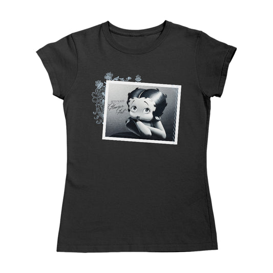 Betty Boop Leaning Portrait Glamour Girl Women's T-Shirt