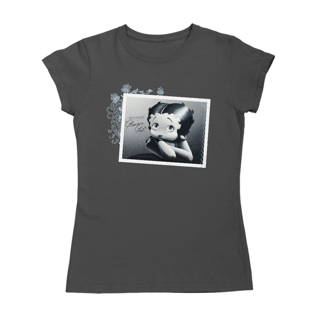 Betty Boop Leaning Portrait Glamour Girl Women's T-Shirt