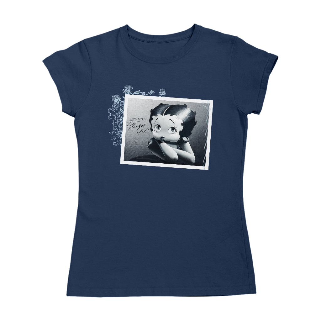 Betty Boop Leaning Portrait Glamour Girl Women's T-Shirt