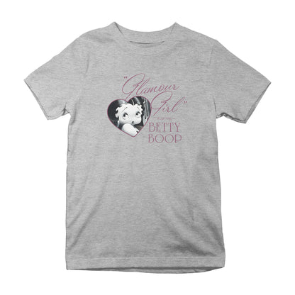 Betty Boop Heart Frame Glamour Girl Kids T-Shirt
