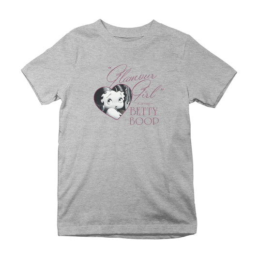 Betty Boop Heart Frame Glamour Girl Kids T-Shirt