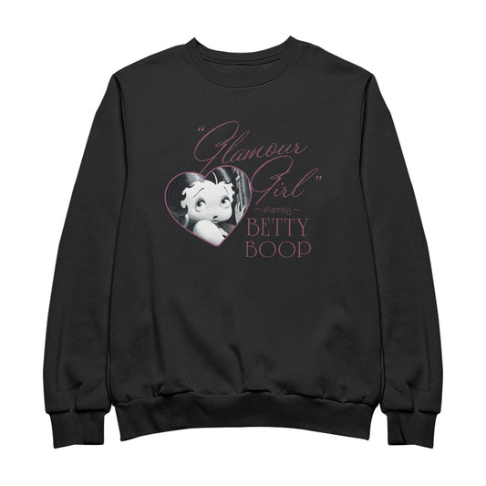 Betty Boop Heart Frame Glamour Girl Men's Sweatshirt