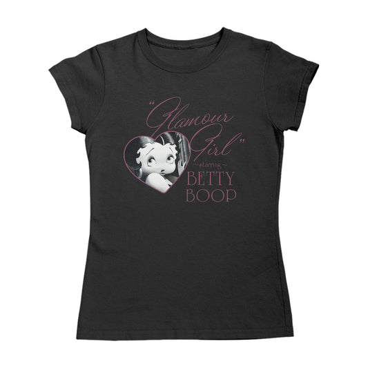 Betty Boop Heart Frame Glamour Girl Women's T-Shirt