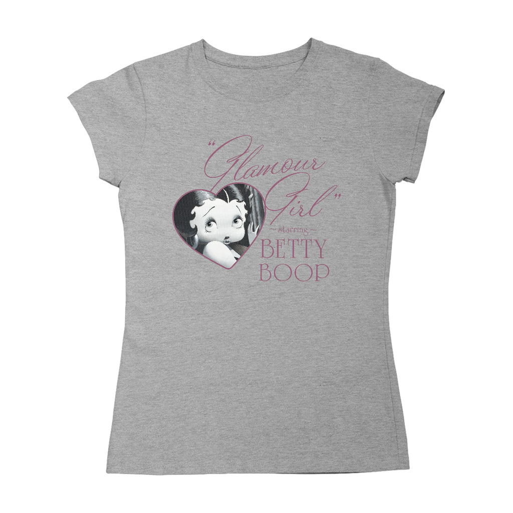 Betty Boop Heart Frame Glamour Girl Women's T-Shirt