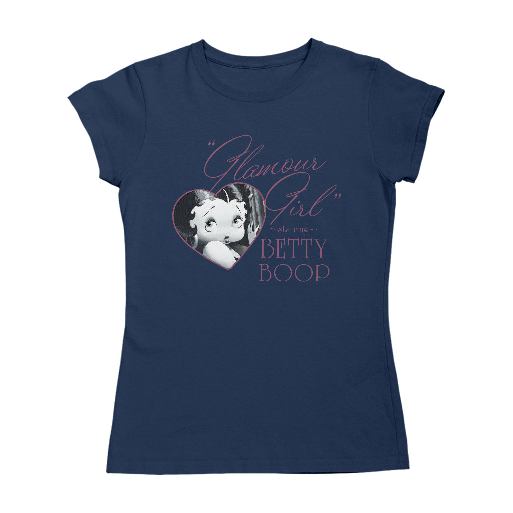 Betty Boop Heart Frame Glamour Girl Women's T-Shirt