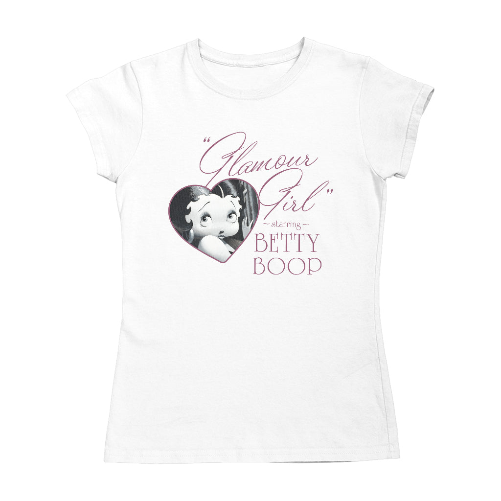 Betty Boop Heart Frame Glamour Girl Women's T-Shirt