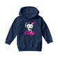 Betty Boop Glamour Heart Love Kids Hooded Sweatshirt