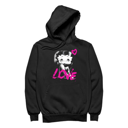 Betty Boop Glamour Heart Love Men's Hooded Sweatshirt