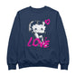 Betty Boop Glamour Heart Love Men's Sweatshirt