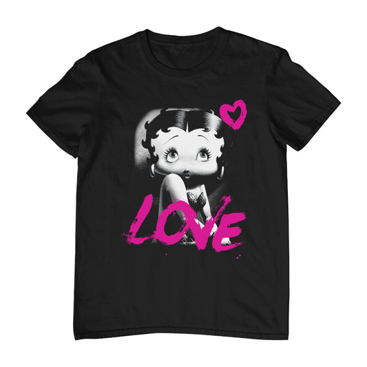 Betty Boop Glamour Heart Love Men's T-Shirt
