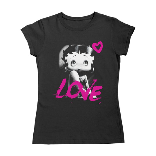 Betty Boop Glamour Heart Love Women's T-Shirt