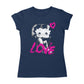 Betty Boop Glamour Heart Love Women's T-Shirt