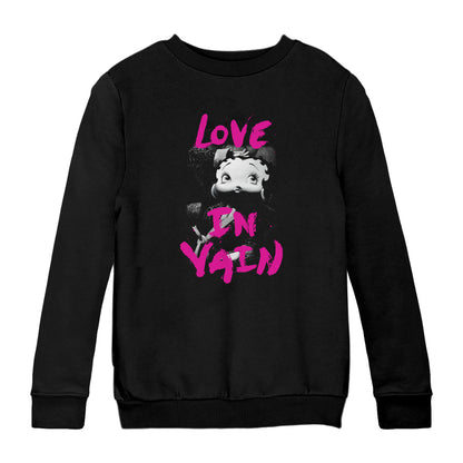 Betty Boop Glamour Love In Vain Kids Sweatshirt