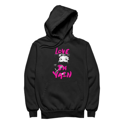 Betty Boop Glamour Love In Vain Men's Hooded Sweatshirt