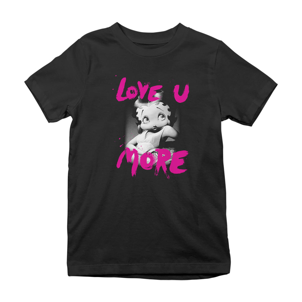 Betty Boop Glamour Love U More (Can't find design) Kids T-Shirt