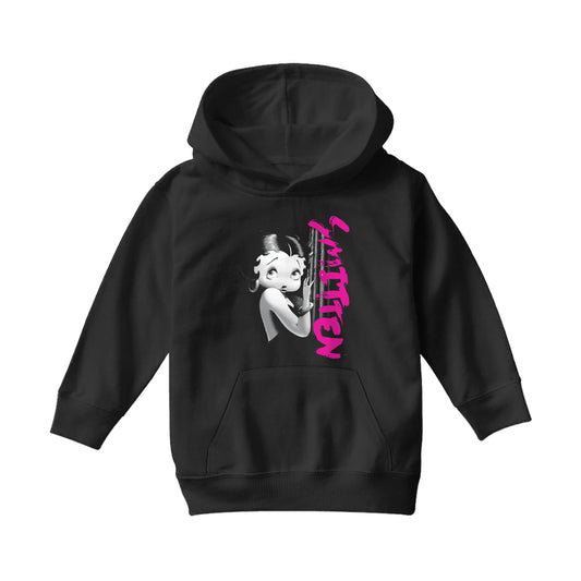 Betty Boop Glamour Smitten Kids Hooded Sweatshirt