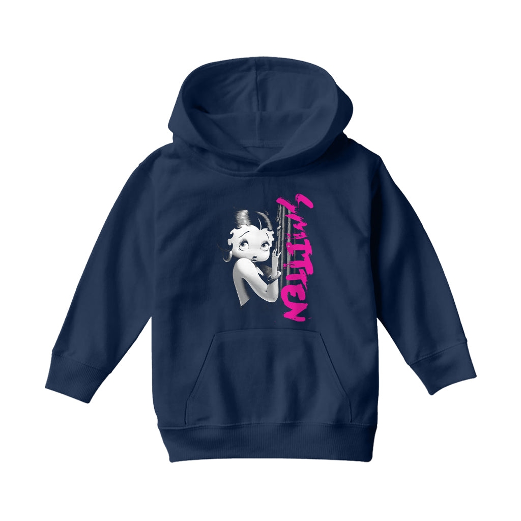 Betty Boop Glamour Smitten Kids Hooded Sweatshirt