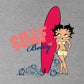 Betty Boop Surf Red Board Men's Sweatshirt