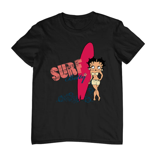 Betty Boop Surf Red Board Men's T-Shirt