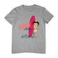 Betty Boop Surf Red Board Men's T-Shirt