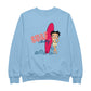 Betty Boop Surf Red Board Women's Sweatshirt