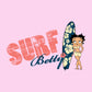 Betty Boop Surf Hawaii Floral Board Women's Sweatshirt