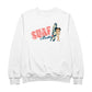 Betty Boop Surf Hawaii Floral Board Men's Sweatshirt