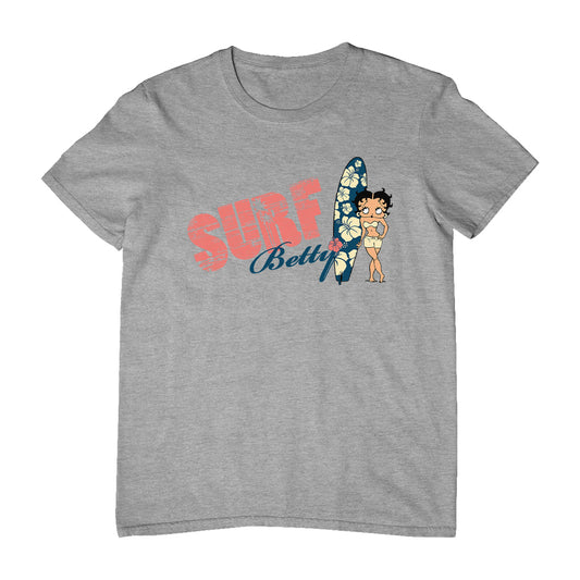Betty Boop Surf Hawaii Floral Board Men's T-Shirt