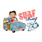 Betty Boop Pin Up Surf Car Men's Hooded Sweatshirt