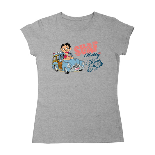 Betty Boop Pin Up Surf Car Women's T-Shirt
