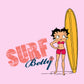 Betty Boop Surf Yellow Board Women's T-Shirt