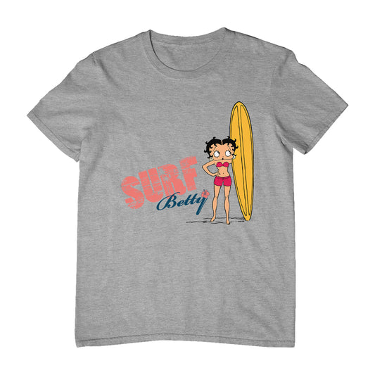 Betty Boop Surf Yellow Board Men's T-Shirt