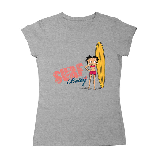 Betty Boop Surf Yellow Board Women's T-Shirt