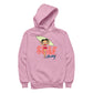 Betty Boop Surf Pale Green Board Men's Hooded Sweatshirt