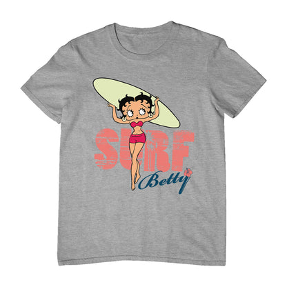 Betty Boop Surf Pale Green Board Men's T-Shirt