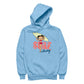 Betty Boop Surf Pale Green Board Women's Hooded Sweatshirt