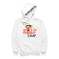 Betty Boop Surf Pale Green Board Women's Hooded Sweatshirt