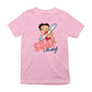Betty Boop Surf White Blue Board Kids T-Shirt