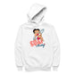 Betty Boop Surf White Blue Board Men's Hooded Sweatshirt