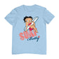 Betty Boop Surf White Blue Board Men's T-Shirt