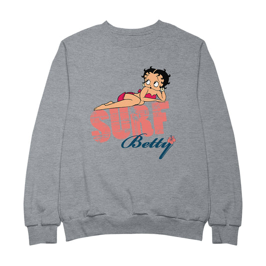 Betty Boop Surf Pin Up Women's Sweatshirt