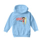 Betty Boop Surf Pale Green Board Pose Kids Hooded Sweatshirt