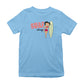 Betty Boop Surf Pale Green Board Pose Kids T-Shirt
