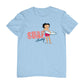 Betty Boop Surf White And Blue Board Men's T-Shirt