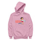 Betty Boop Surf White And Blue Board Women's Hooded Sweatshirt