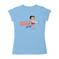 Betty Boop Surf White And Blue Board Women's T-Shirt