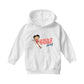 Betty Boop Surf Red Stripe Board Kids Hooded Sweatshirt